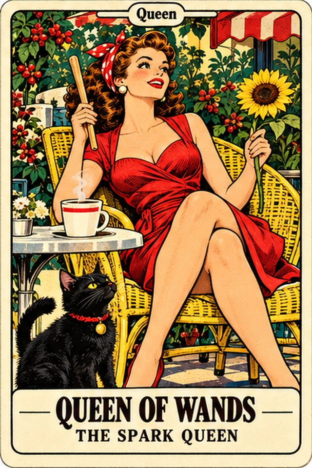 Queen of Wands — The Spark Queen