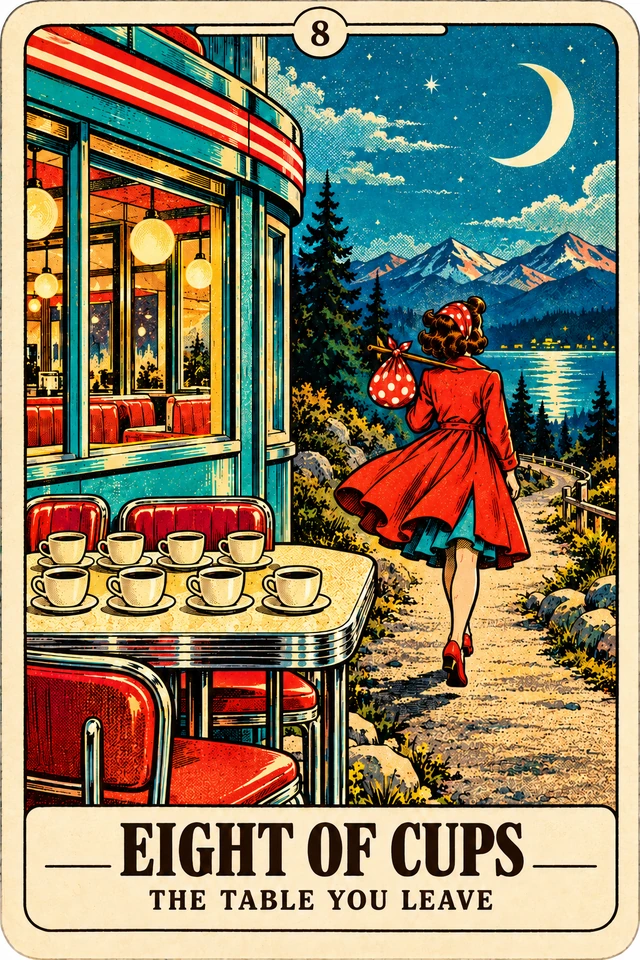 Eight of Cups — The Table You Leave