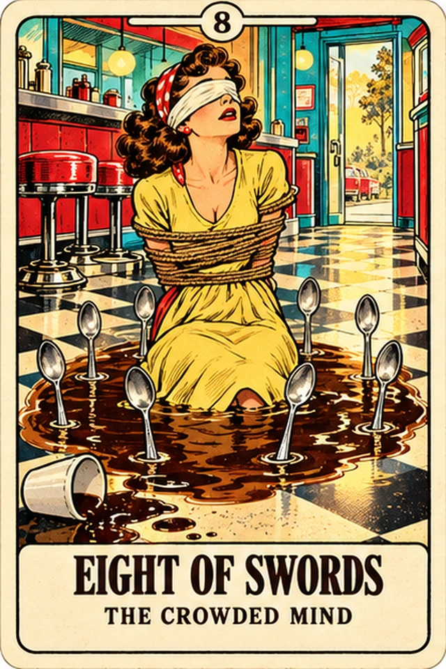 Eight of Swords — The Crowded Mind