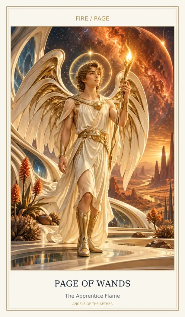 Page of Wands — The Apprentice Flame