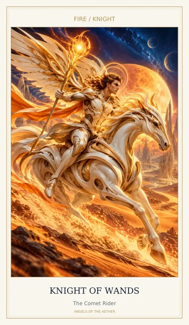Knight of Wands — The Comet Rider