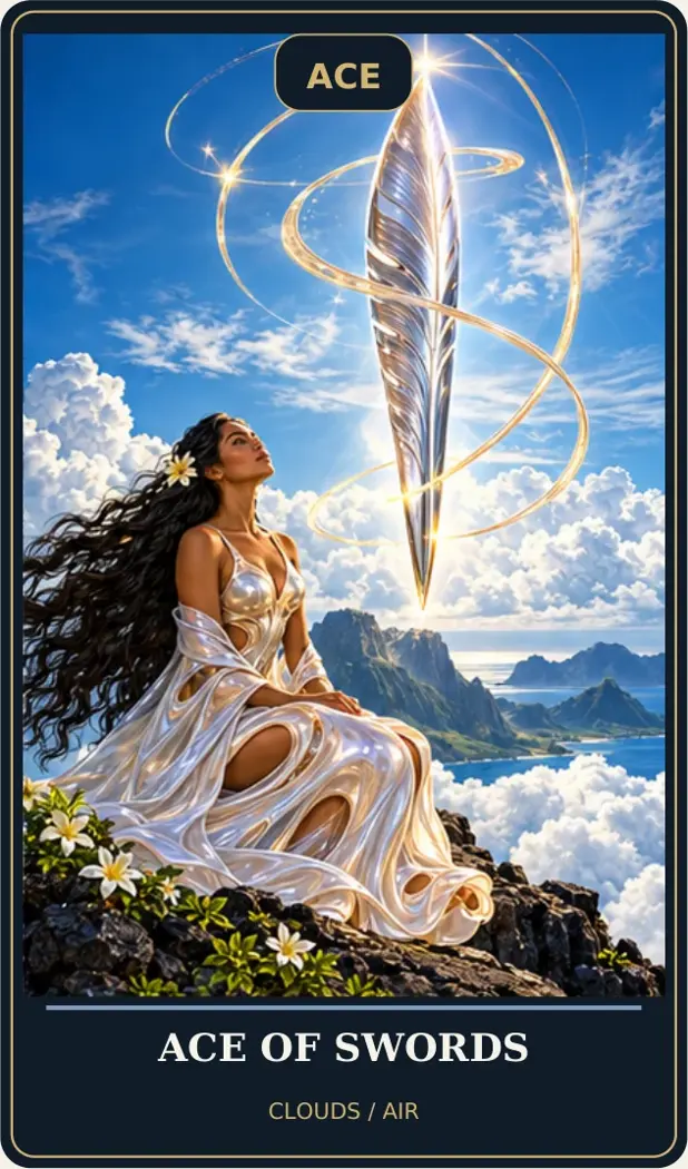 Ace of Swords — Clouds / Air