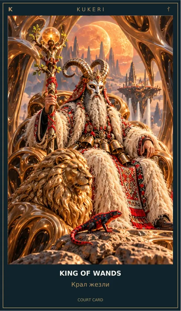 King of Wands — Cosmic Guardians