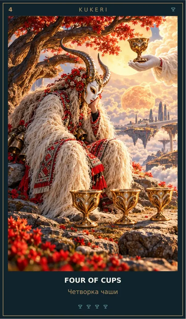 Four of Cups — Cosmic Guardians