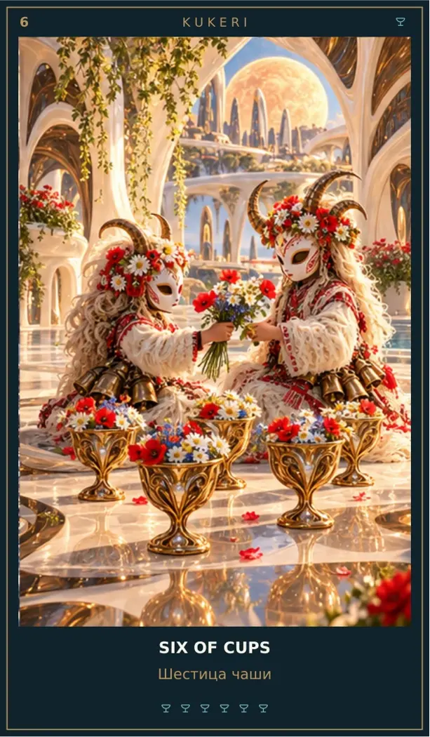 Six of Cups — Cosmic Guardians