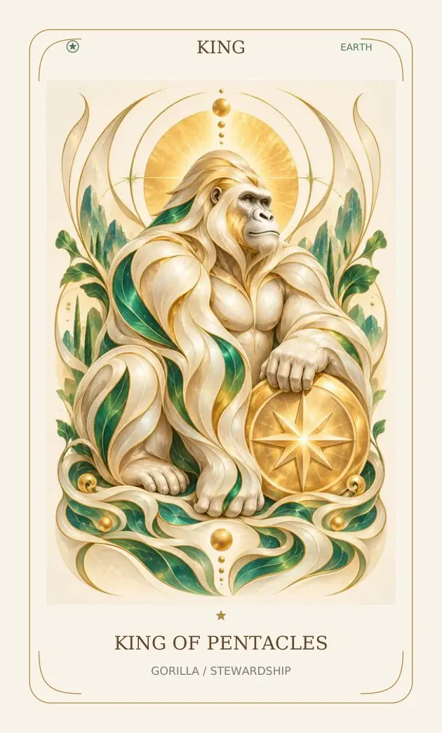 King of Pentacles — Gorilla / Stewardship